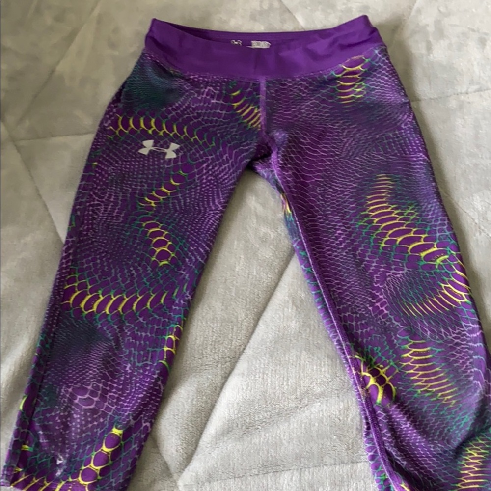 Girls Under Armour Capri Leggings